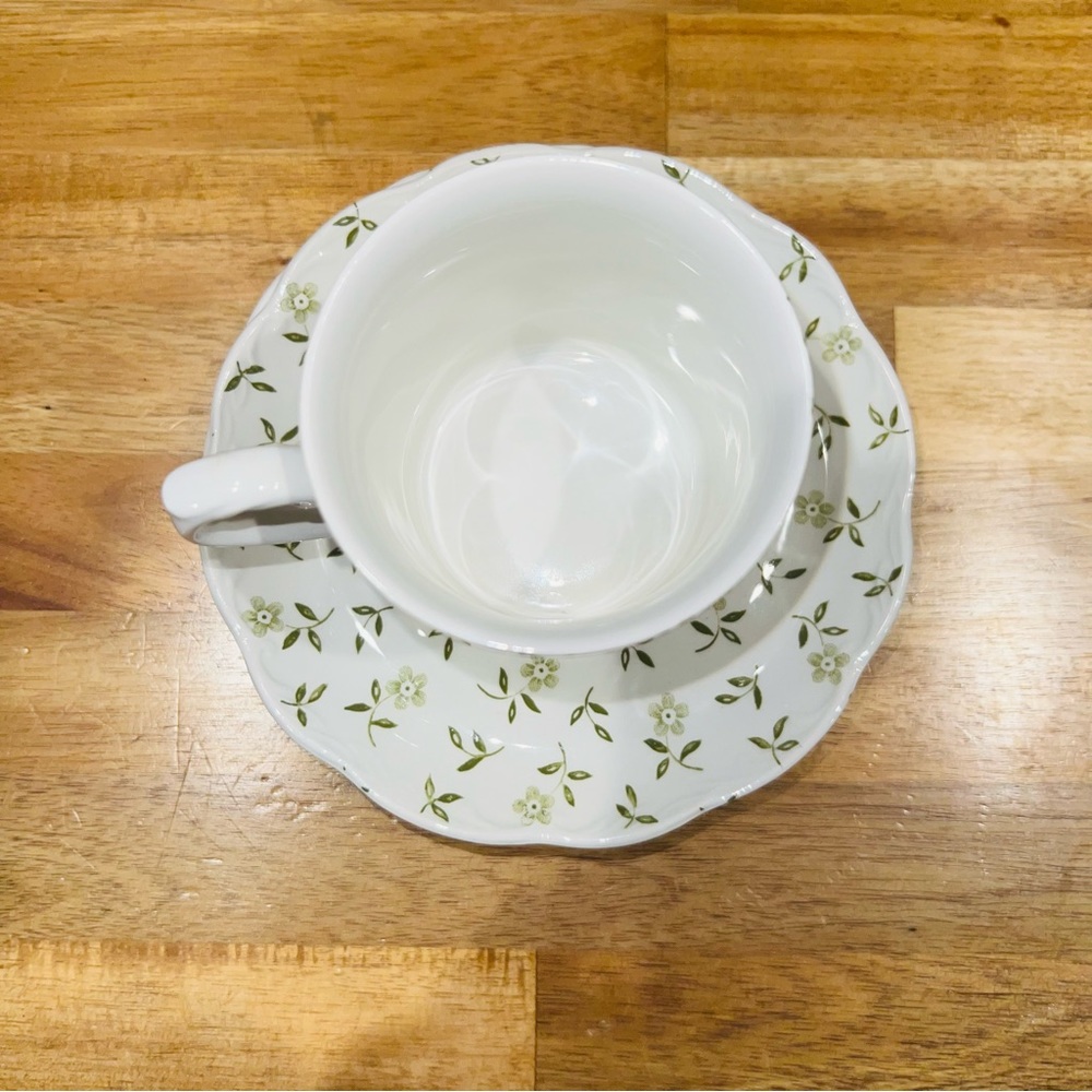Vintage J&G MEAKIN ENGLAND STERLING, Forget Me Not Mug & Saucers